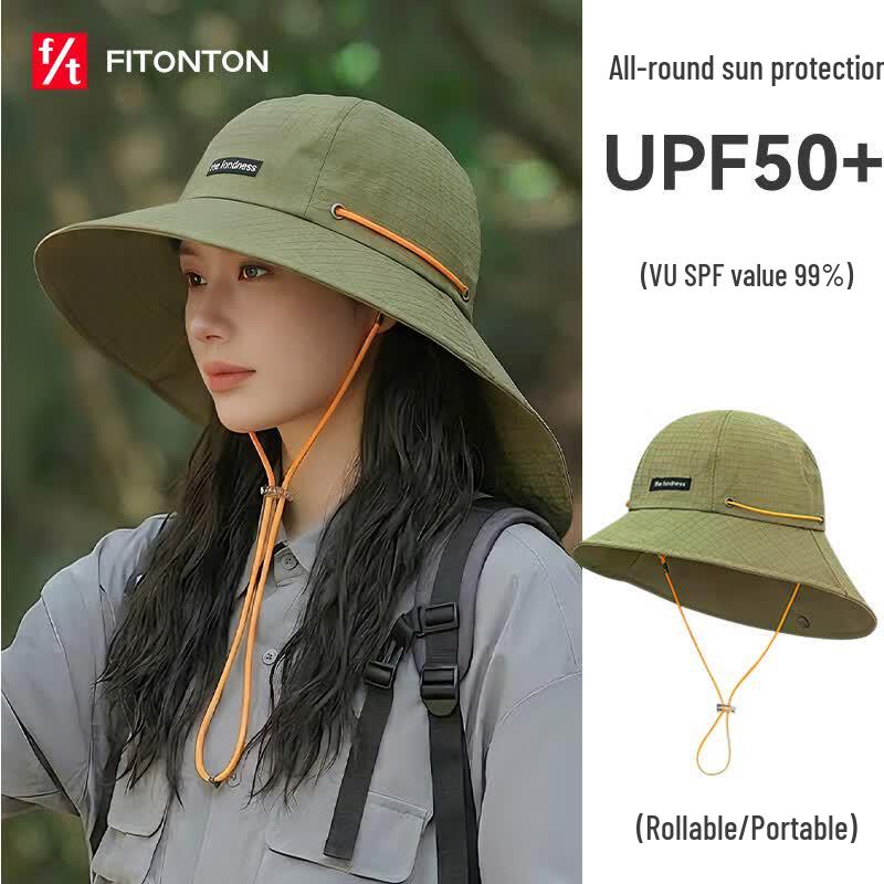FitonTon Outdoor UV Protection Fisherman Sun Hat One Size