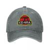 Retro CZ USA Pistol Logo Baseball Caps Unisex Distressed Washed Snapback Hat Guns Outdoor Running Golf Unstructured Soft Hat Cap