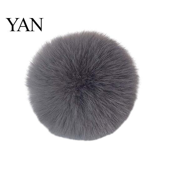 Backpack Charms Faux Fur Pom Fluffy Ball with Elastic Loop Cute for Hats Plush Bag Charm Craft Projects Hat Accessories