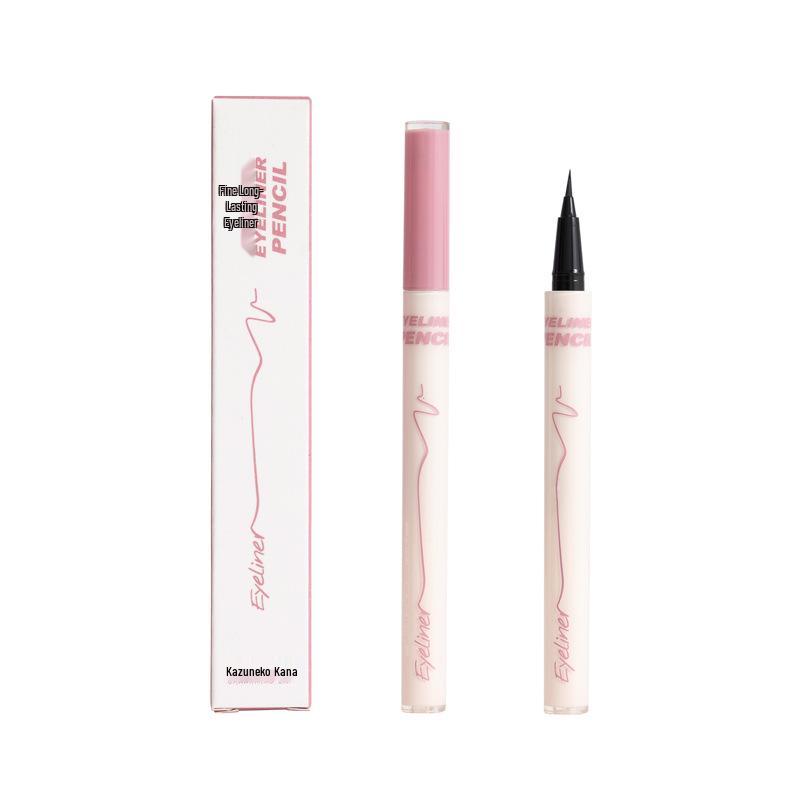 Flamingo Fine Essence Long-Lasting Sweat-Proof Eyeliner Pen - Black/Brown, Soft Tip