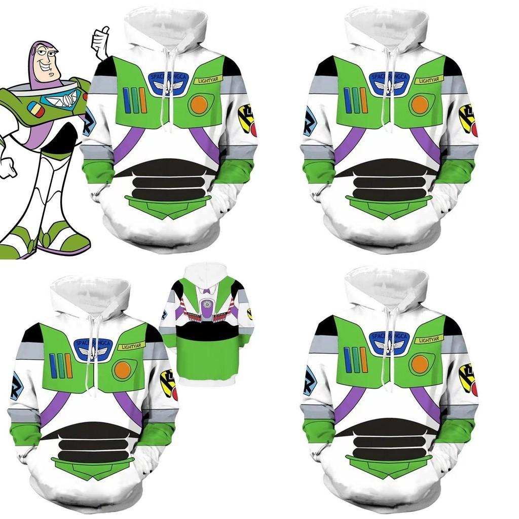 Toy Story Buzz Lightyear Hoodie Sweatshirt Cosplay Costume Pullover With Vibrant 3d Digital Print