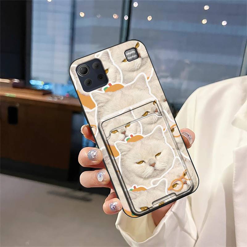 Back Cover Graffiti Phone Case For LG K92 5G/Q92 Card sleeve Card slot Card bag Cute Waterproof Durable Anti-knock TPU