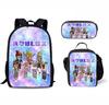 Roblox Student Schoolbag Korean Version Of Primary And Secondary School Backpack Ins Style Fashion Trend Backpack Three-Piece Set