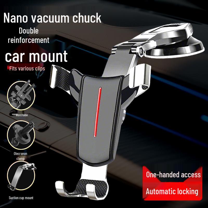 Schwerkraftgesteuerte rotierende Autohalterung aus Aluminiumlegierung mit Saugnapf