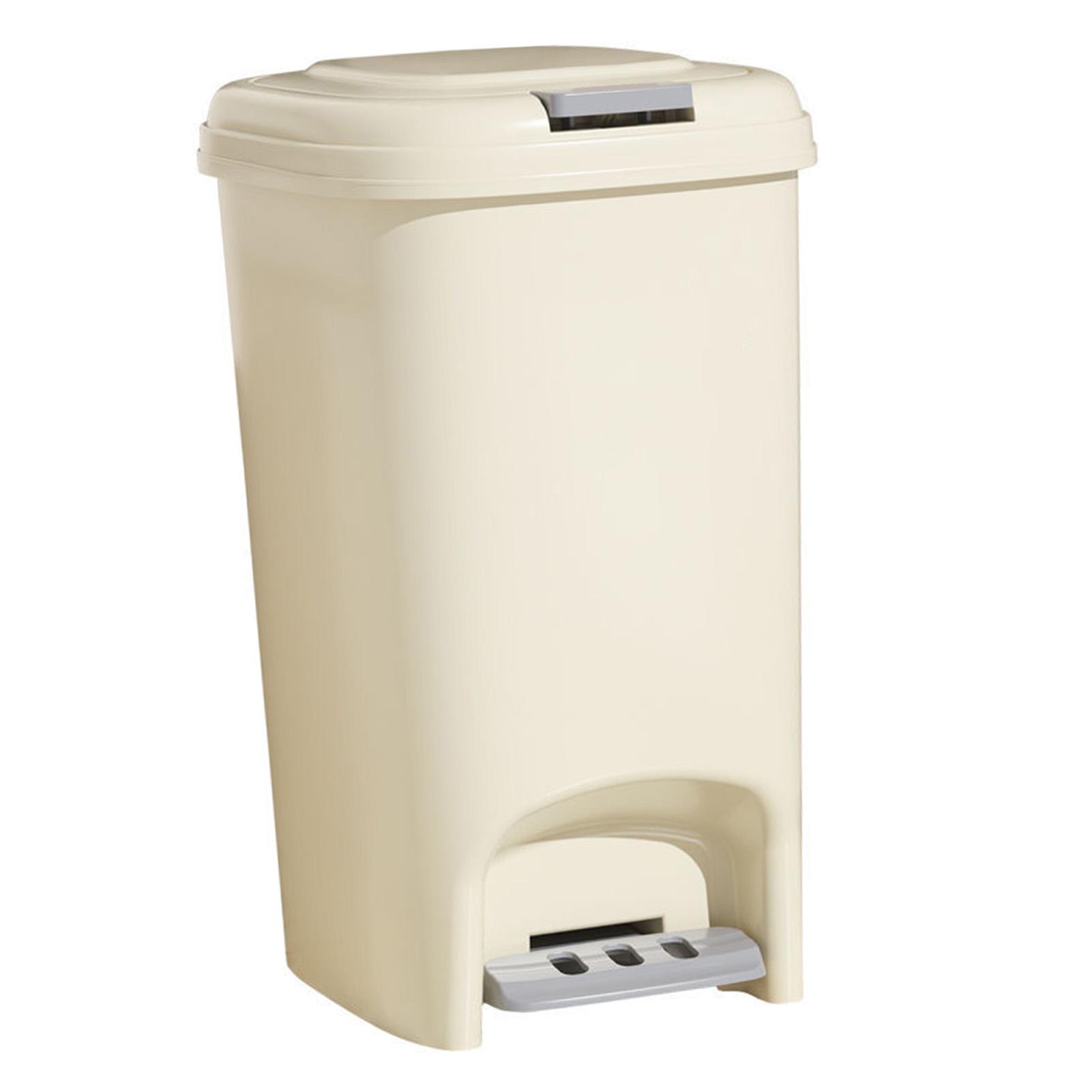 

Педальное мусорное ведро 8,1 л Ножная мусорная корзина с крышкой Большой объем для кухни ванной