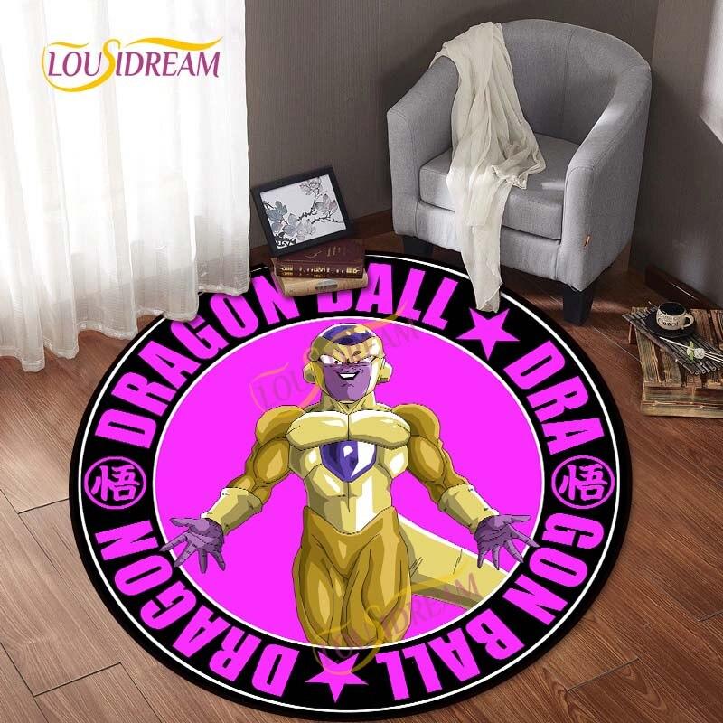 Kulatý kreslený japonský prvek domácí umění měkký protiskluzový koberec počítačová židle dětská herní podložka podlahová rohož dekorativní koberec