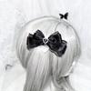 1/2Pc Heart Pendant Lace Bow Hair Clips Y2k Style Ponytail Hairpins Kawaii Gothic Hair Clips  Anime