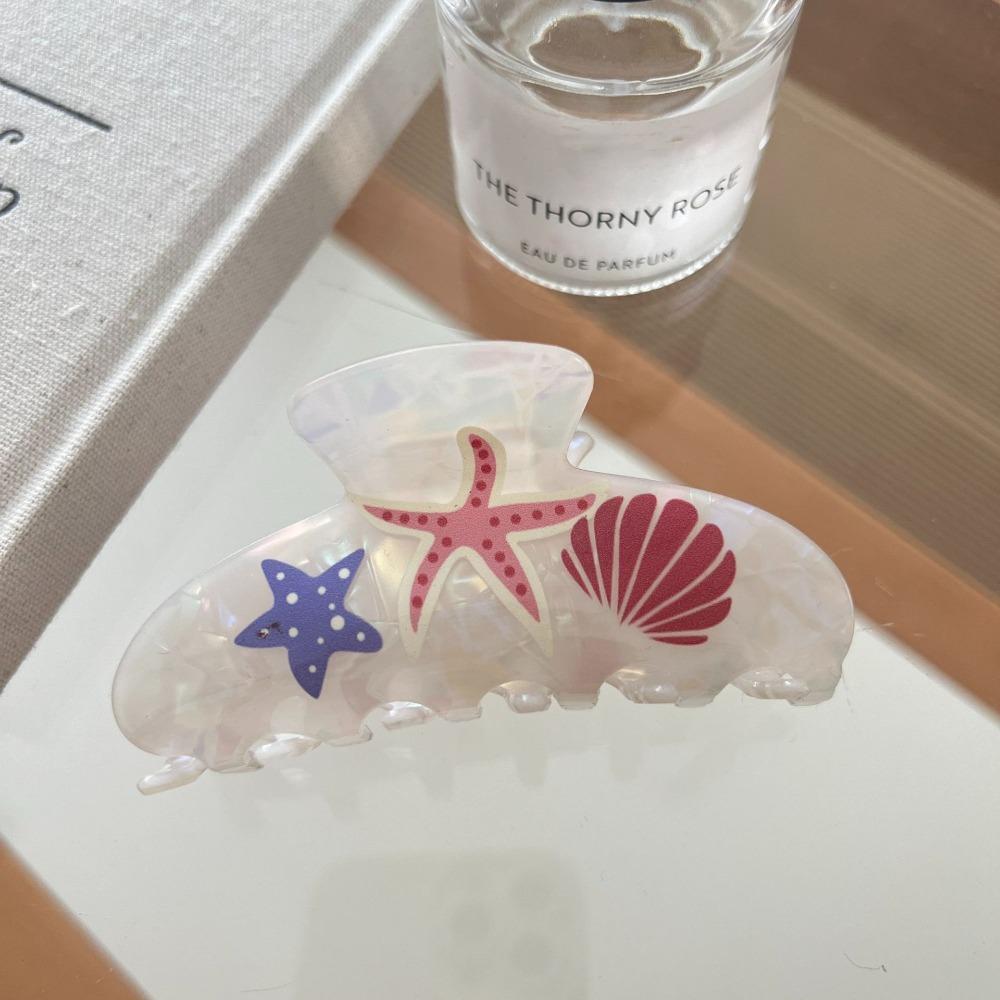 Korean Style Ocean Animal Hair Clip Sweet Geometry Shark Clip Hairpin Shell Hair Claw  Girls