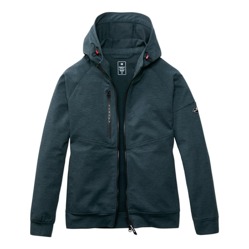 BURTLE 851 Hoodie Blouson, Stretch Cotton and Cordura, High-Durability Workwear for Men and Women, Charcoal Gray (Size L) with Pro Uni Sticker