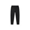 Anta Mid Rise Loose Fit Straight Leg Knitted Sports Pants Women Bottoms Black 162117322-1