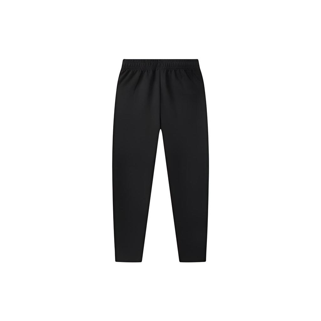 Anta Mid Rise Loose Fit Straight Leg Knitted Sports Pants Women Bottoms Black 162117322-1