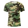 Fashion Men's Short Sleeve Round Neck Printed Top Blouse