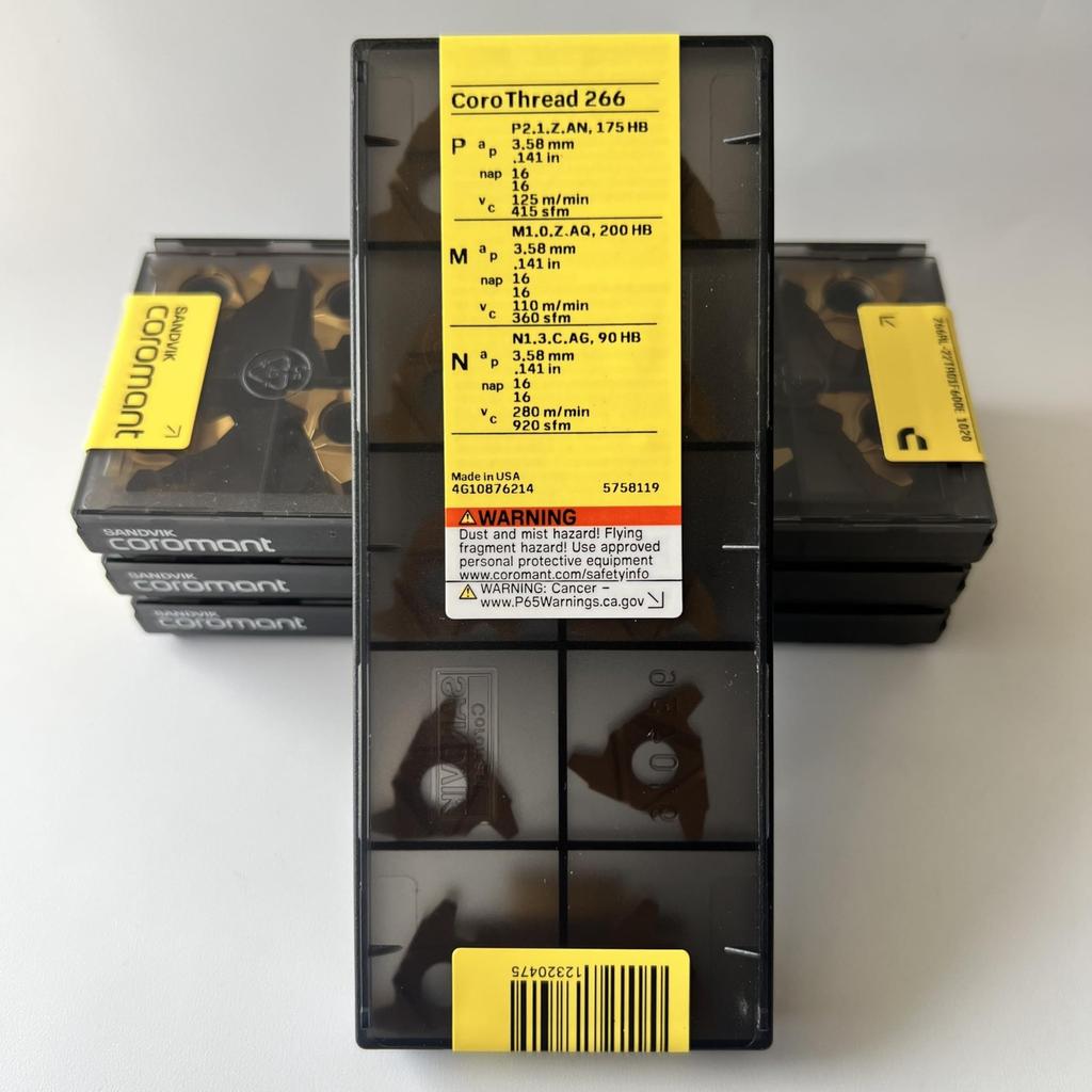 Sandvik / 266RL-22TR01F600E 1020 / Original Swedish Hard Alloy Blade 10 Pcs