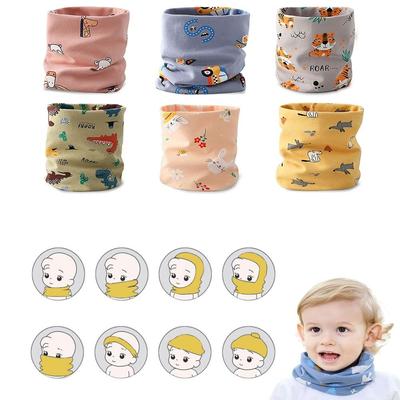 Bib Thermal Neck Warmer Thickening Snood Cowl Tube O Ring Scarves Boy Girl Scarf Autumn Winter