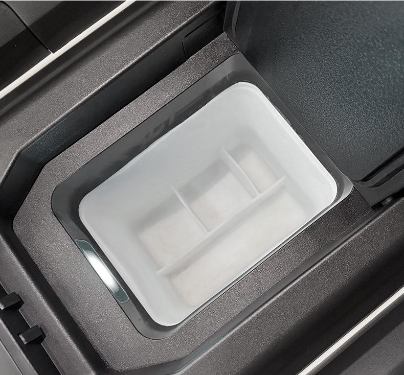 Non-slip Silicone Cup Holder for Tank 700 Refrigerator - Transparent White Fixed Compartment Mat