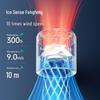 Rechargeable Mini Handheld Fan: Strong Wind & Long Battery Life, Portable with Digital Display for Outdoor Use