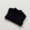 Kids Unisex Long Sleeve Half Collar Thick Warm Solid Casual Bottoming Shirt