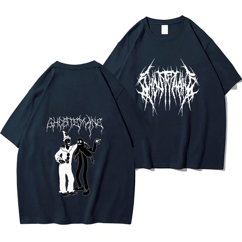 

Мужская футболка с графическим принтом Ghostemane, модная футболка в стиле хип-хоп, металл, рок, готика, уличная футболка больших размеров для мужчин XXXL