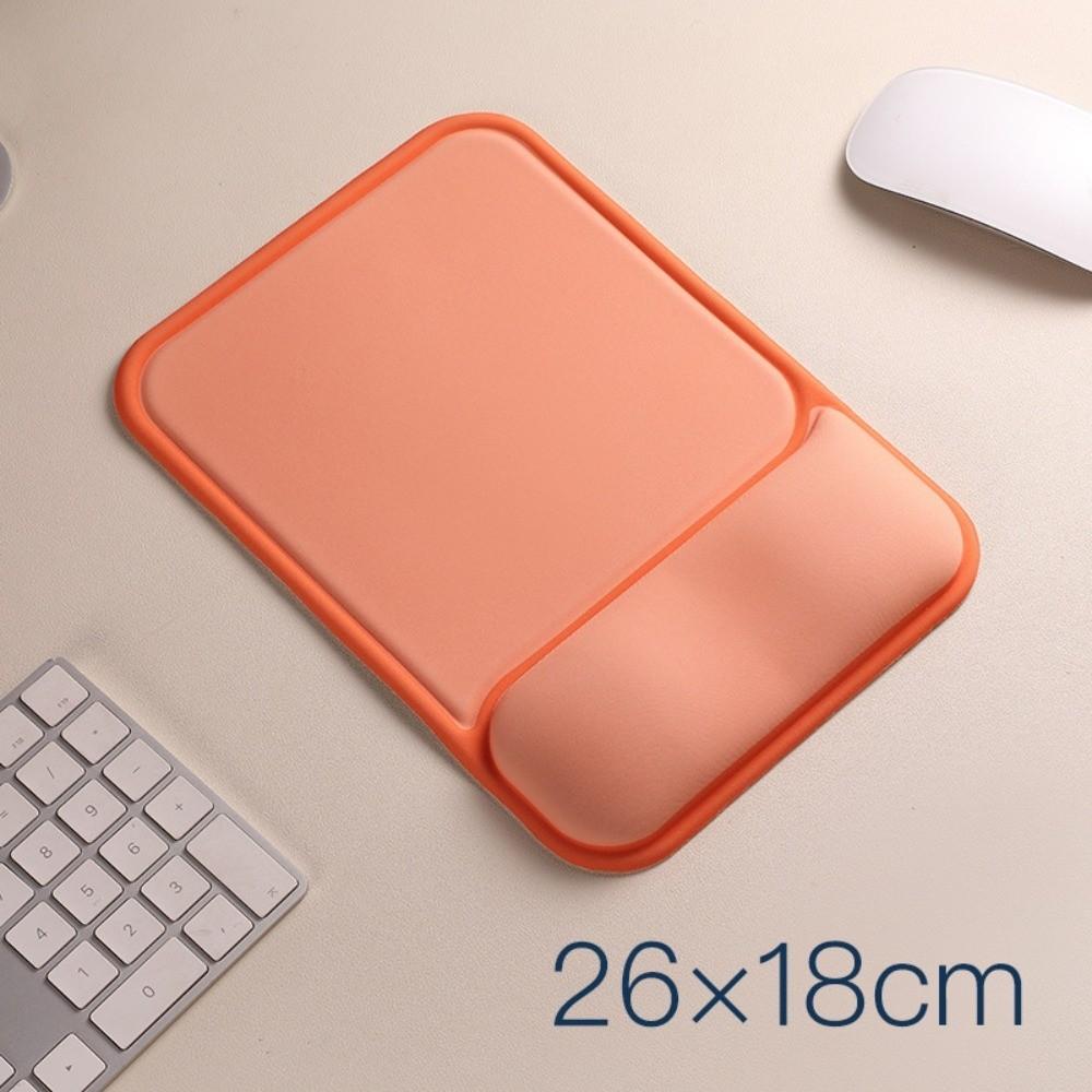 Non-Slip Wrist Rest Mouse Pad Silicone Ergonomic Mouse Pad Mouse Pad With Wrist Rest Office Use orange-hwd