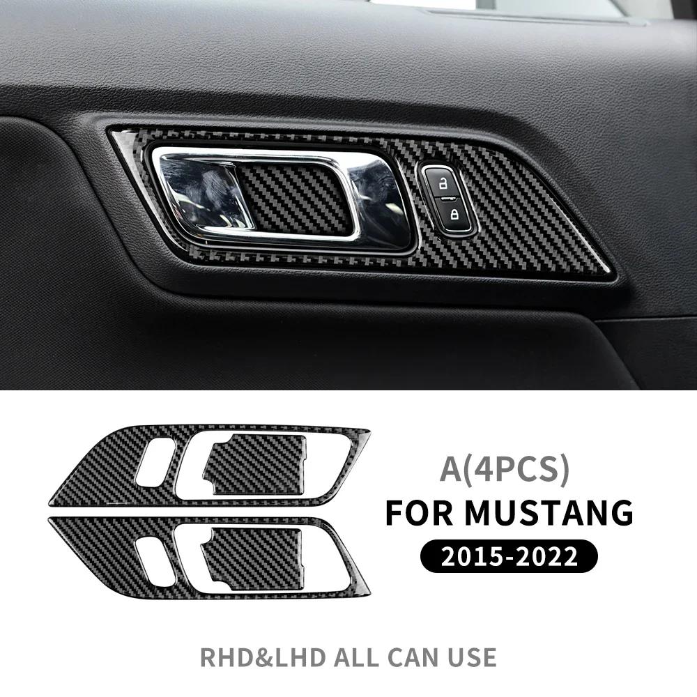 Real Carbon Fiber Dashboard Trim Panel for Ford Mustang 2015-2023 Interior