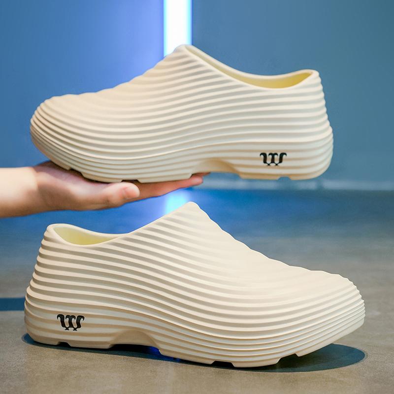 Fashion Men Casual Shoes EVA WaterProof Non-Slip Chef Shoes Outdoor Water Shoes Garden Sandals Slip on Comfort Nurse Doctor Shoe