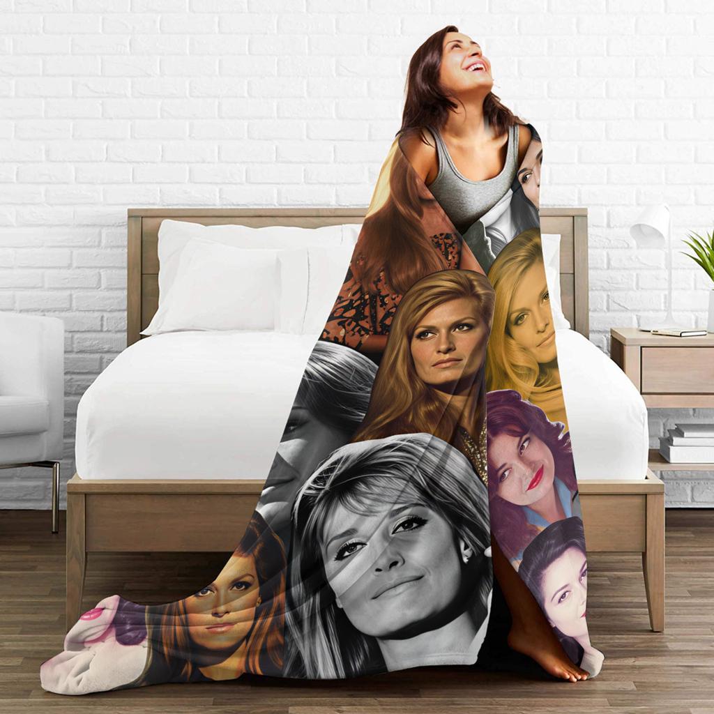 Dalida Soft Warm Blanket Travel Plush Throw Blanket Fashion Living Room Flannel Bedspread Sofa Bed Cover