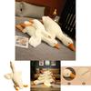Magnificent White Goose Plush Sleeping Toy Soft Cushion Gift