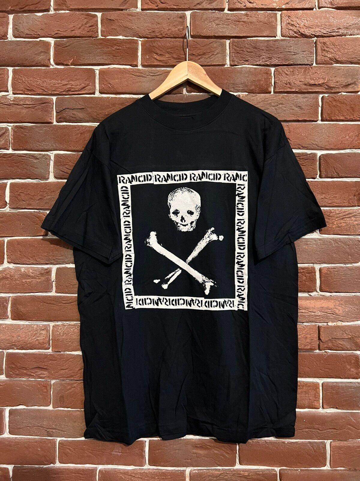 Vintage 90s Rancid Skulls Punk Band T Shirt L Grail Hype Unisex T-Shirt XL