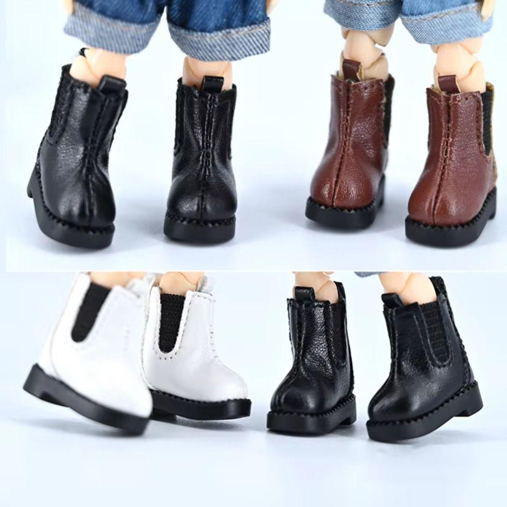 1pair Pretend Play Doll Leather Shoes Boots Casual Shoes Obitsu 11 Doll Shoes  Holala Gcs