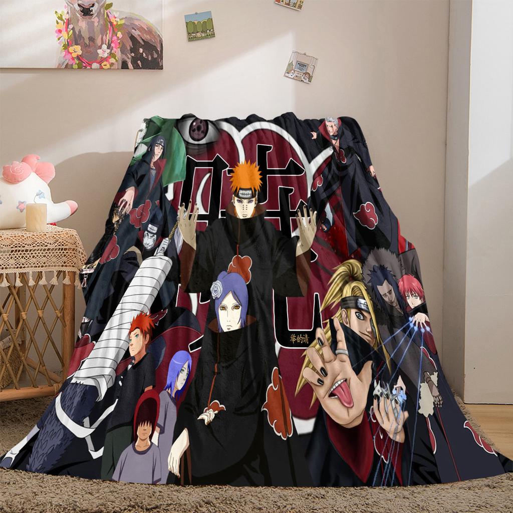 Japanese Anime Cartoon NARUTO Famous Uzumaki Naruto Blanket Soft Home Furnishing Nap Decoration Four Seasons Warm Sherpa Blanket B3