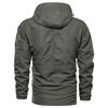 Men's Casual Autumn Winter Long Sleeve Hooded Zipper Outdoor Waterproof Jacket