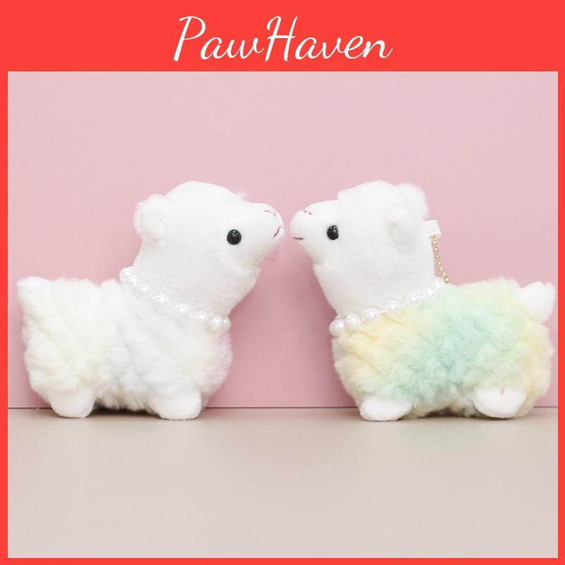 Soft And Cuddly Plush Alpaca Stuffed Toy Keychain Cute Hanging Charm For Girls