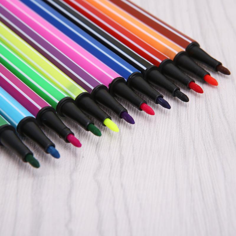 AUAUY Feutre Acrylique, Feutre Marqueur Acrylique Double Pointe Pinceau, 12 Couleurs Feutre Peinture Acrylique Pour Galet, Cuir, Textile, Verre, Plastique, Bois Stylos Peinture