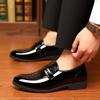 Pointed Toe Dress Shoes for Man Luxury Patent Leather Men Party Wedding Shoes Fashion High Quality Loafers Men Formal Shoes New