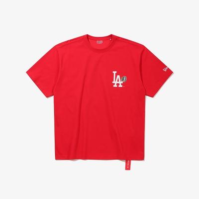 New Era Mlb La Dodgers Meisterring T-Shirt leuchtendes Rot 15147551
