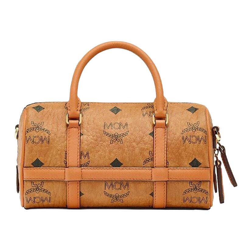 MCM Delmy Visetos Monogram Ketting Schoudertas Dames Schoudertas Cognac MWBBAER01CO001 Basic Set (Bag+Dust Bag)