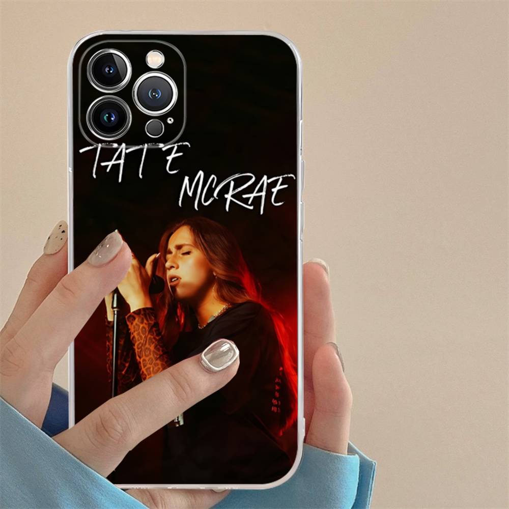 Canadian Female T-Tate Singer M-McRae Transparent Soft Phone Case For IPhone 15 12 14 16 17 13 Plus 11 Pro Max 13 Pro