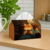 1pc, 2D Flat Printing, Tissue Box Cute Cat Printed Tissue Box, Suitable for Bathrooms, Living Rooms, Bedrooms, Dressing Tables, Coffee Tables And Dini