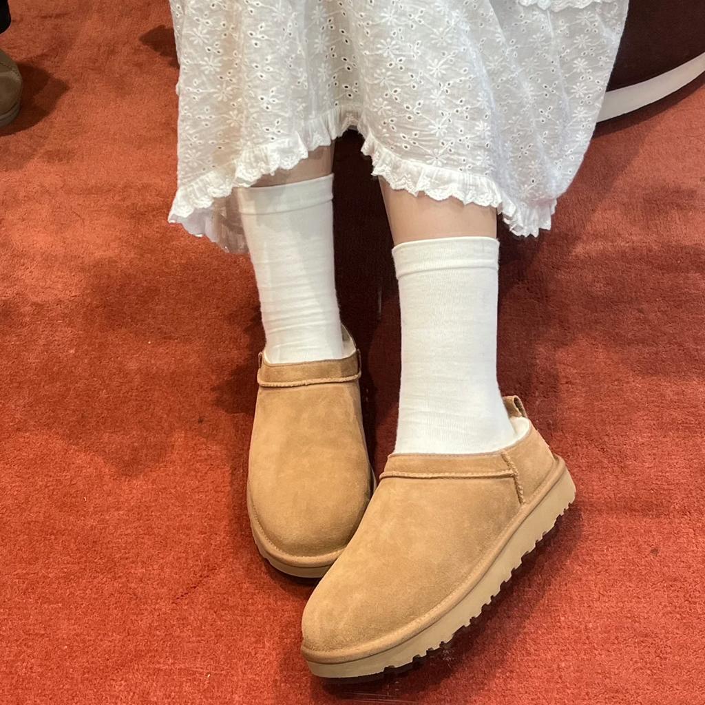 2025 New Winter Snow Boots Women's Fur Integrated Versatile One Pedal Lazy Shoes Cotton Shoes Casual Star