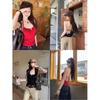 [Keren Cotton] Spice Girl Sexy Halter Black Beautiful Neck Suspender Vest Women's Summer Slim Short On