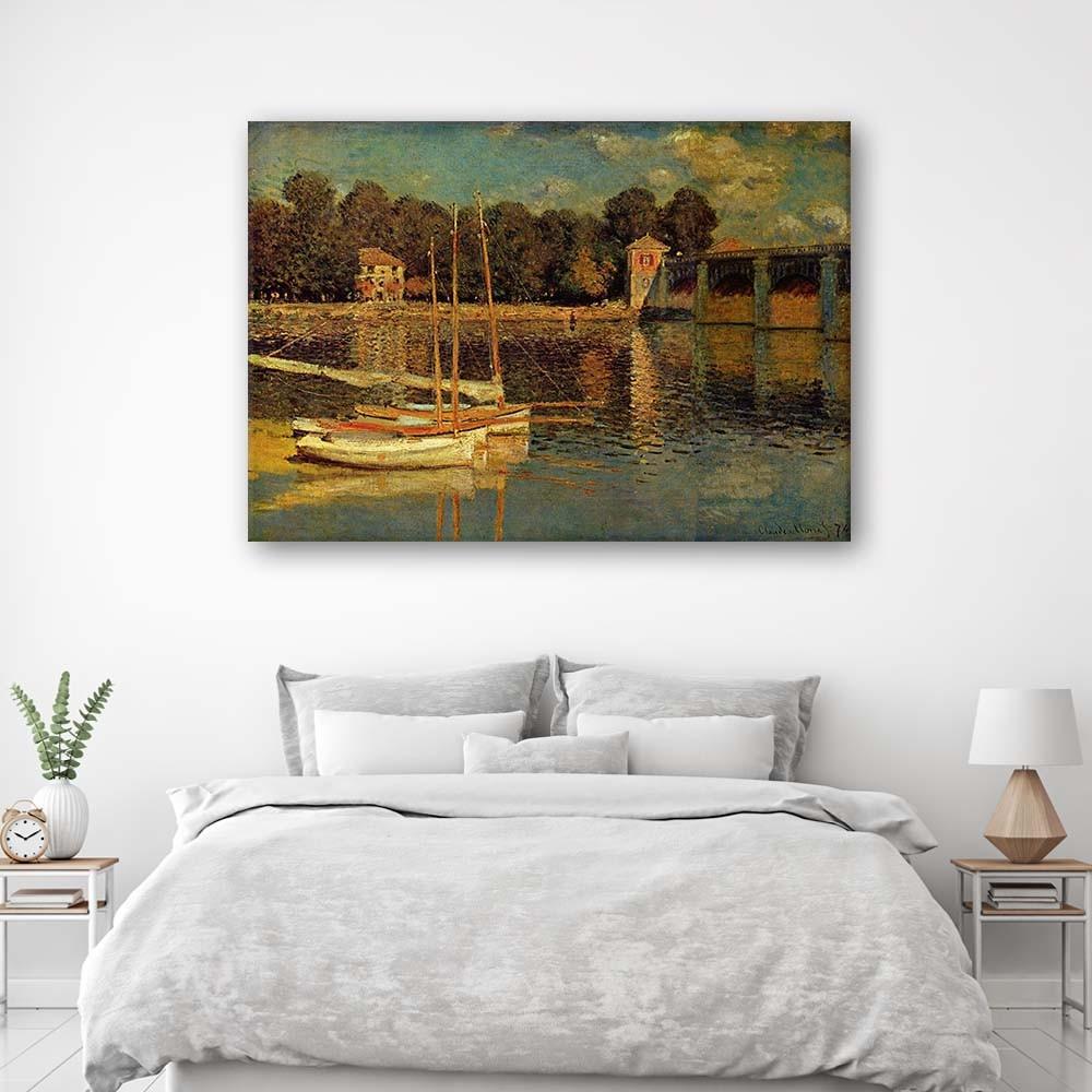 Obraz na plátně, Most v Argenteuil - C. Reprodukce monet