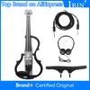 IRIN 4/4 Smart Electric Violin Premium Carbon Fiber Electric Silent Violin Fiddle with Headphones Shoulder Rests Cable