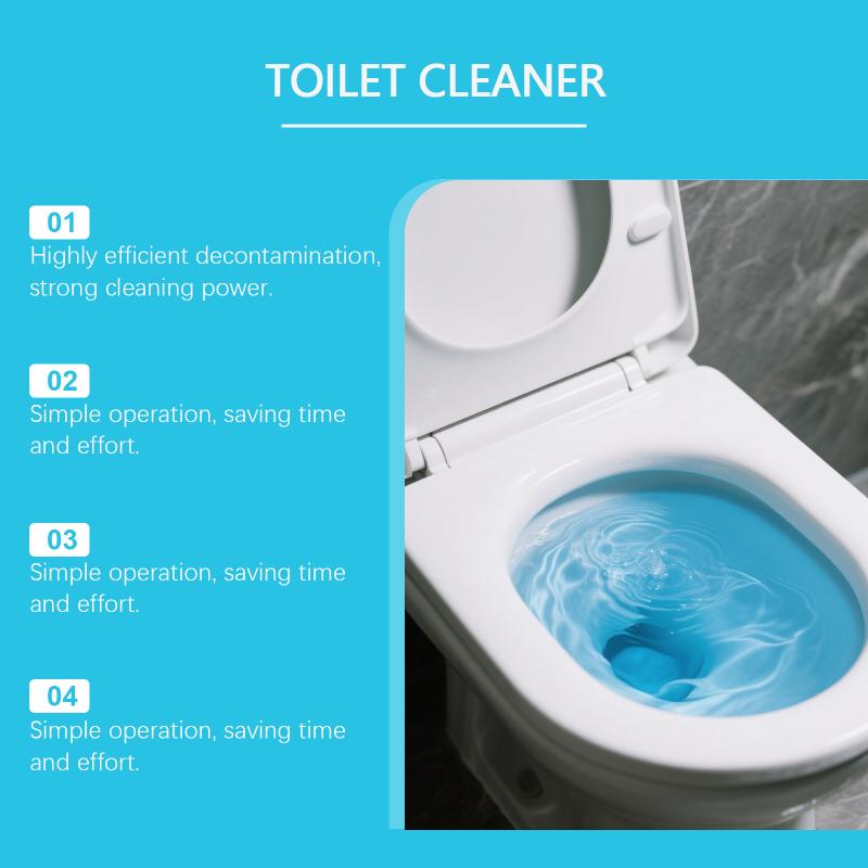 120g Toilet Cleaner Tablets Powerful Odor Eliminator Automatic Cleaning Descale Stain Remover For Household Toilet