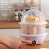 Double Layer Egg Steamer & Electric Milk Heater - Mini Breakfast Machine