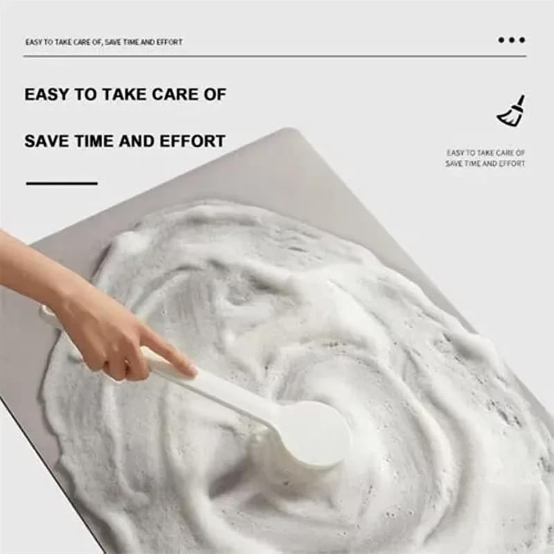 Luxuriöse florale Kieselgur-Armaturenmatte Wasserabsorbierender Spülbecken-Spritzschutz Tropfsicher Badezimmerzubehör Heimdekor