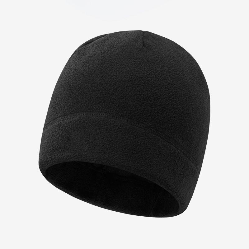 

Winter Running Sports Hat Warm Hat Thin Velvet Elastic Toque Headgear Sweat-Absorbent Breathable and Windproof Casual Beanie Hat Black One size