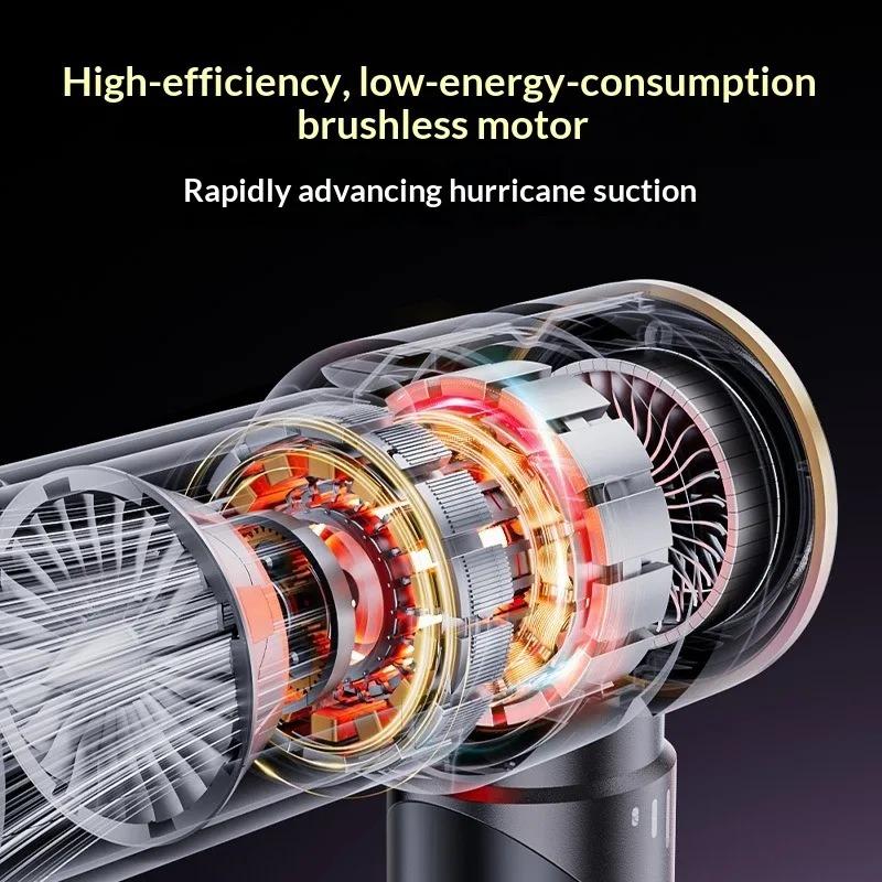 2026 New Car Vacuum Cleaner High Power Portable Handheld Wireless Brushless Motor Cleaning Machine Powerful Air Duster for Home Appliance