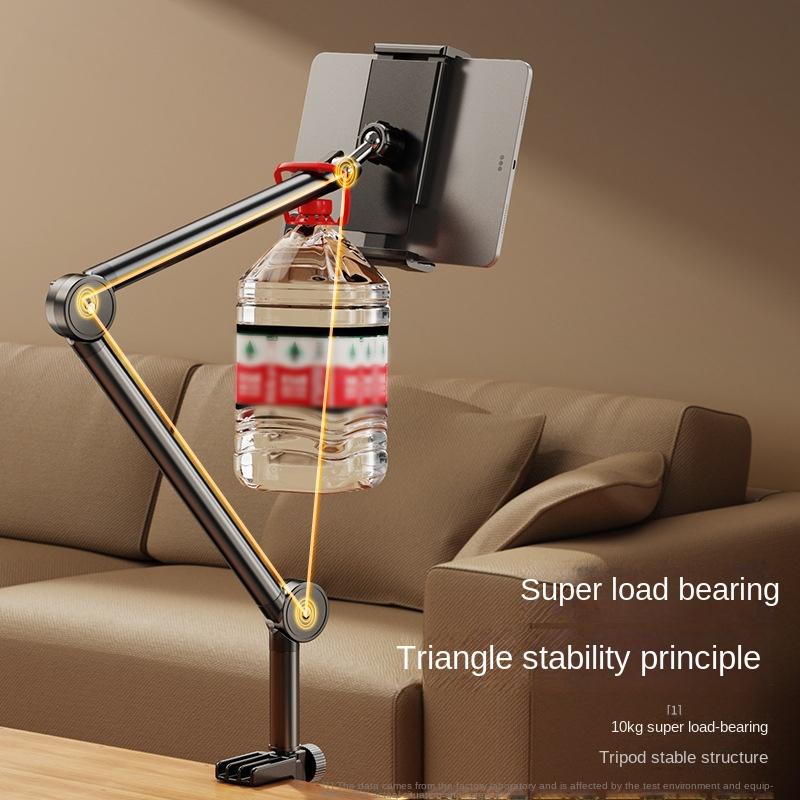 Desktop-Handyhalter Bettclip Nachttisch Faul Live Broadcast Klappbare Cantilever-Halterung für Apple Samsung iPad Tablet-Halter