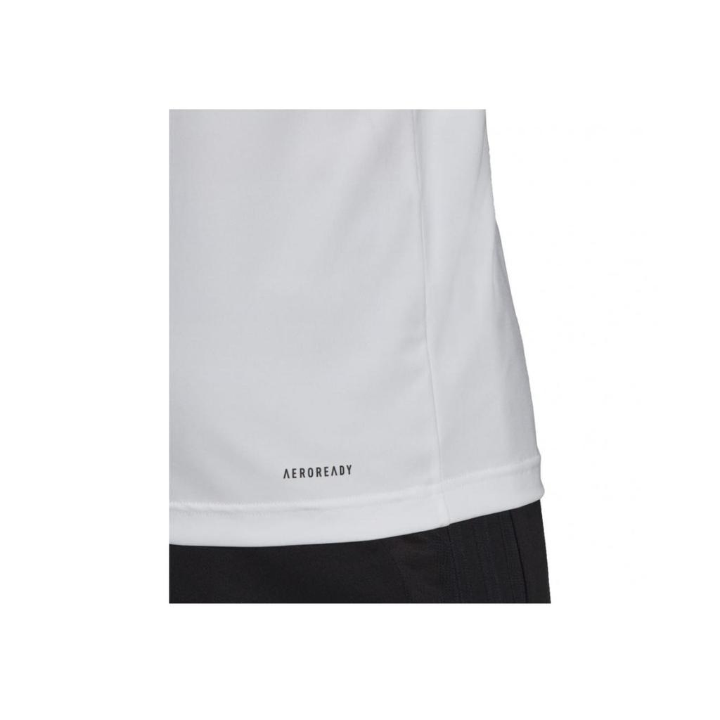Adidas Round Neck Striped Short Sleeve T-Shirt With Print Men Tops White H28900