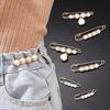 6pcs Adjustable Buckle Artificial Pearl Waist Pin Clips For Trousers Pants Skirts Dress Waistline Adjusting Shirts Sweater TMZ